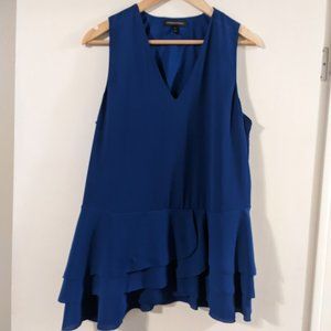 Banana Republic V Neck Peplum Shirred Top